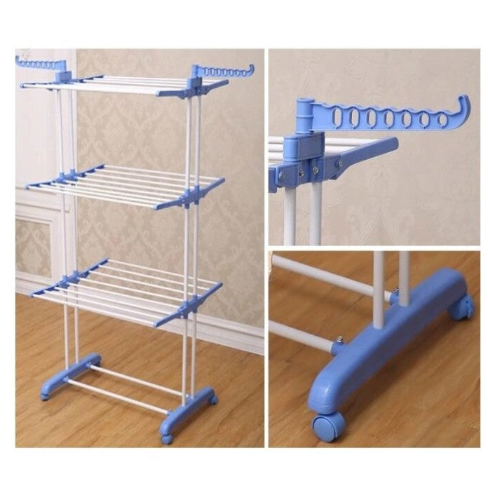 Pachet Promoțional Uscător Vertical pentru Rufe AT PERFORMANCE® + Suport Mobil Haine CADOU